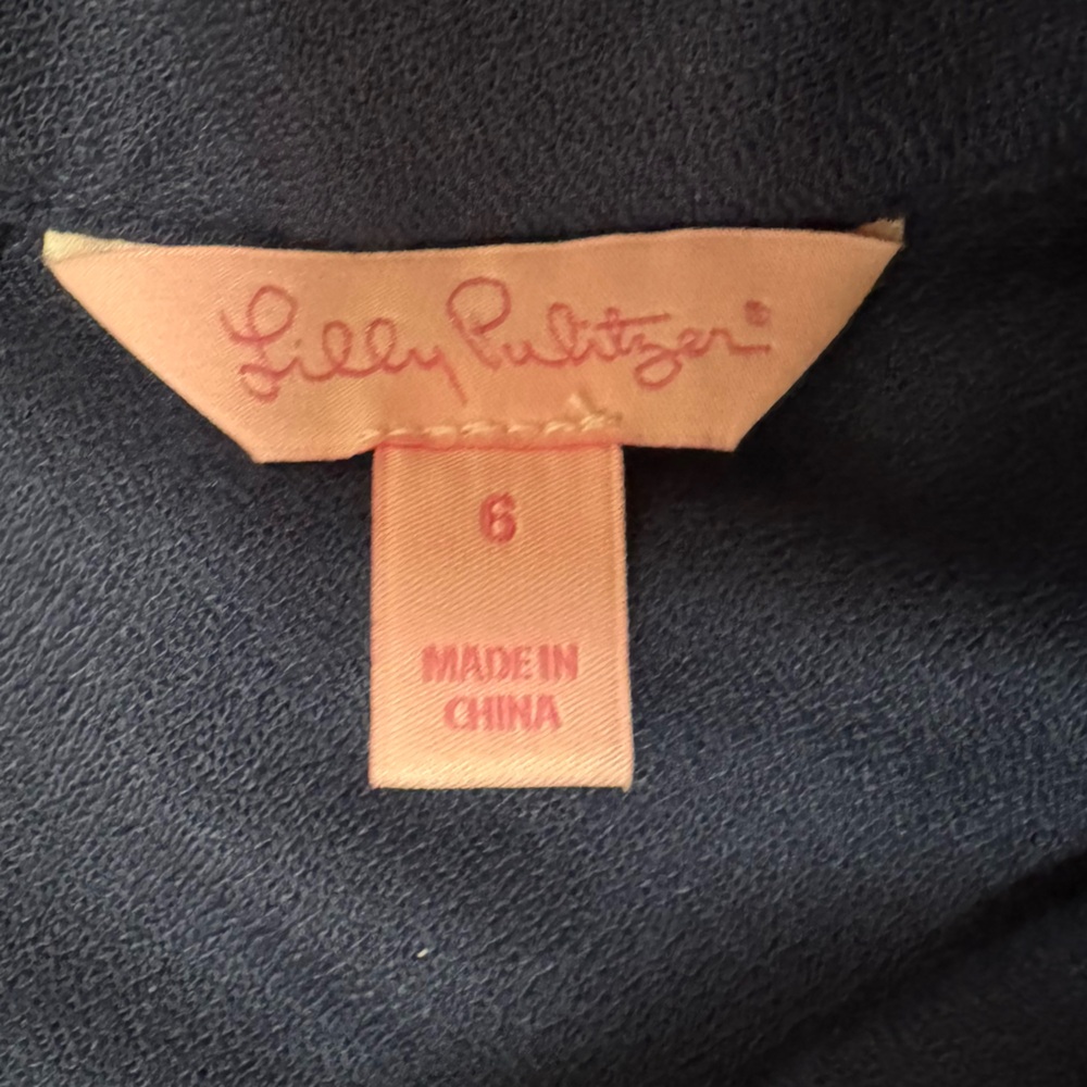 Lilly Pulitzer Navy Garment with Gold Detail - Picture 3 of 4